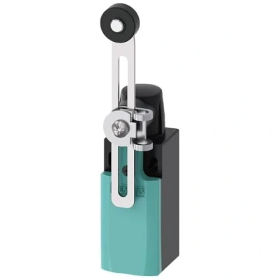 Abbildung von Siemens 3SE5232 0HK50 Positionsschalter 6A Schwenkhebel, Metallhebel, Kunststoffrolle IP65 1St.