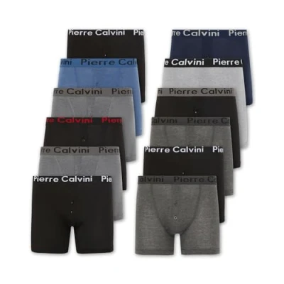 Abbildung von Pierre Calvini (6/12 Pack) Herren Boxershorts mit elastischem Bund Button Fly im Stretch Fit Design Multipack