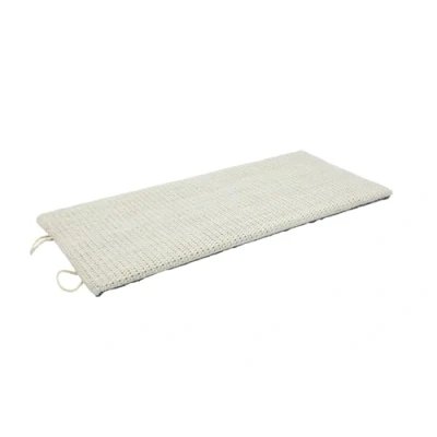 Abbildung von Katzen Kratzbrett klein mit 2 verschiedenen Seiten 50 x 22 cm Sisal und Plüsch Kratzecke zum Legen oder Hängen Wand Kratzmatte Kratzbaum