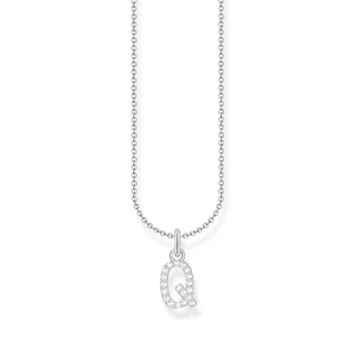 Abbildung von Thomas Sabo Kette mit Buchstaben Anhänger Q 925 Sterlingsilber KE2256 051 14