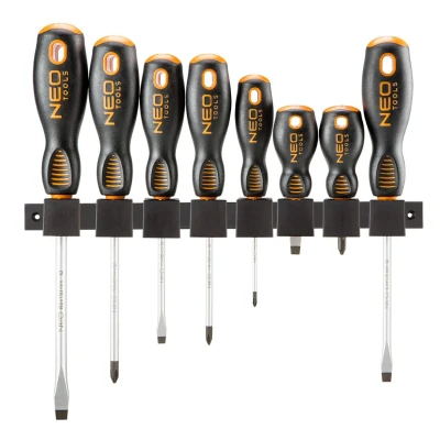 Abbildung von NEO TOOLS 04 207 Bolzenausdreher Satz 8 8x150 mm, 6x125 5x100 6x38 PH2x125 PH1x100 PH0x75 PH2x38 mm