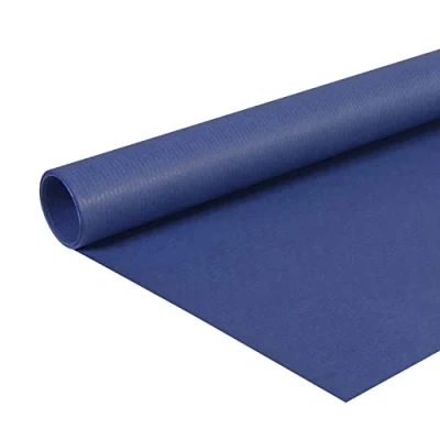 Abbildung von Clairefontaine 195763C Rolle (färbiges Kraftpapier, 10 x 0,7 m, 65 g, PEFC, ideal für Ihre Bastelprojekte) 1 Stück marineblau