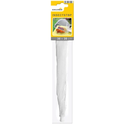 Abbildung von Schellenberg 50780, weiß Fliegenhaube faltbar, Abdeckhauben für Lebensmittel und Obst, Fliegen Mückenschutz, Polyester