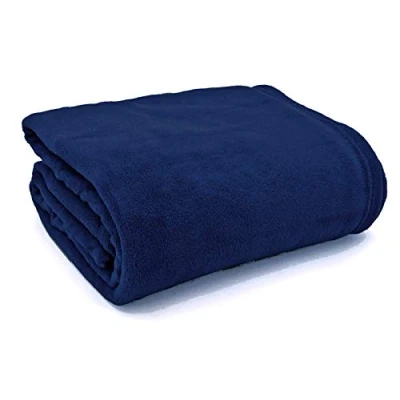Abbildung von heimtexland große super weiche Kuscheldecke XL HxB 150x200 cm Microfaser Flanelldecke kuschelig warm leicht fusselfrei Decke in TOP QUALITÄT…Typ176 (blau)