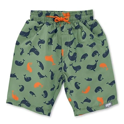 Abbildung von Sterntaler Badeshort Badehose Badeshorts für Kinder, Größe: 92, Dunkelgrün meliert
