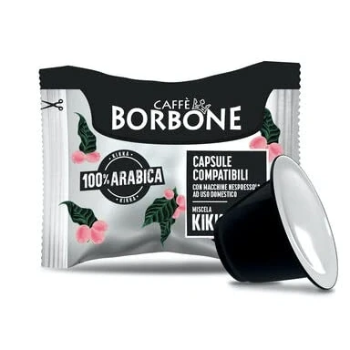 Abbildung von Caffè Borbone Kaffee Kapseln Respresso, KIKKA Mischung Kompatibel mit Häuslichen Kaffeemaschinen Nespresso, 50 stück(1er Pack)