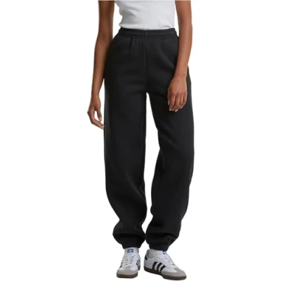 Abbildung von Urban Classics Fluffy Jogginghose, Damen, Größe: 4XL, Black
