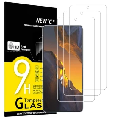 Abbildung von NEW&#039;C 3 Stück, Panzer Schutz Glas für Xiaomi POCO F5, F5 Pro, Frei von Kratzern, 9H Härte, HD Displayschutzfolie, 0.33mm Ultra klar, Ultrabeständig