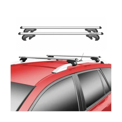 Abbildung von Menabo Dachträger kompatibel mit Mercedes C Klasse S204 Kombi 2007 2014 90kg TÜV Alu Silber