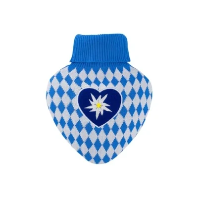 Abbildung von Wärmflasche Herz 1,0 l mit Strickbezug Bavaria