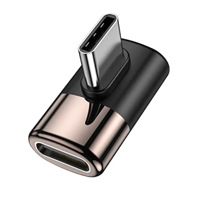 Abbildung von MOGOOD 90 Grad USB C Recht Winkel Adapter Stecker zu Buchse Extender Typ Thunderbolt für MacBook Pro, iMac, iPad Pro,Tablet,Telefone,Nintendo Switch,und andere Geräte