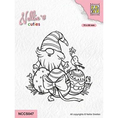 Abbildung von Nellie Choice Nellie&#039;s Cuties Clear Stamp Paas Gnome 5 NCCS047 (03 23)