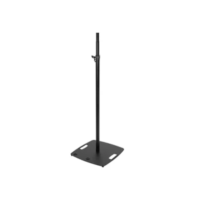 Abbildung von OMNITRONIC BPS 3 Boxenhochständer schwarz Boxen /Lichtstativ XL mit Bodenplatte, von 136 240 cm verstellbar und bis 18 kg belastbar