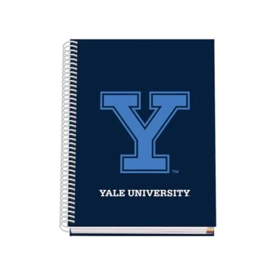 Abbildung von DOHE A5 Notizbuch, kariert, Spiralbindung, 100 Blatt mit 90 g/m², 5 mm Hardcover, Yale University Navy, Schulmaterial Blau