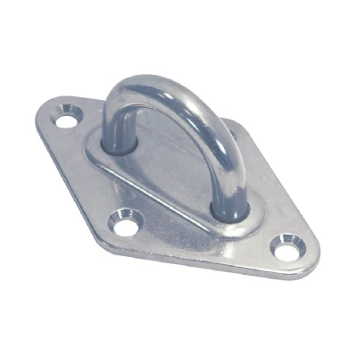 Abbildung von Mastplatte Raute 60 x 36 mm Bügel 5 13 Edelstahl 304 (A2)