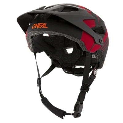 Abbildung von O&#039;NEAL Mountainbike Helm Enduro All Mountain Belüftungsöffnungen für Kühlung, Polster waschbar, Robustes ABS Helmet Defender Nova Erwachsene Rot Orange Größe XS M