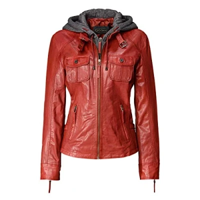 Abbildung von JCC Lederjacke, Damen, Größe: 36, Red