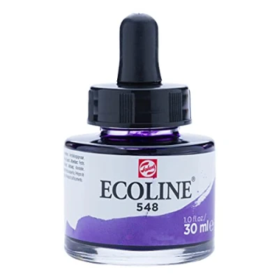 Abbildung von Ecoline Liquid Watercolour Bottle Blue Violet 548