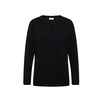 Abbildung von Cecil IM LOOK Langarmshirt, Damen, Größe: Small, Schwarz