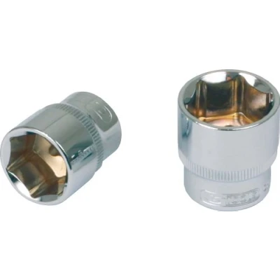 Abbildung von KS Tools 1/4&quot;&quot; StecknuÃ? Flank Drive 13mm 6 Kant, Kurze Ausführung, Hochglanz, auf Hänger