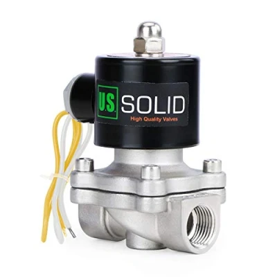 Abbildung von U.S. Solid 3/4&quot; G 220V AC Edelstahl Magnetventil Direktgesteuert für Wasser Luft Gas Öl NC Stainless Steel Solenoid Valve