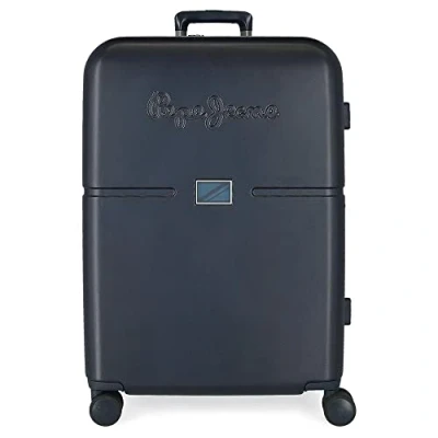 Abbildung von Pepe Jeans Accent Medium Koffer Blau 48x70x28 cm Starres ABS Integrierter TSA Verschluss 79L 4,32 kg 4 Doppelräder