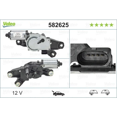 Abbildung von VALEO 582625 Scheibenwischermotor 12 hinten für Links /Rechtslenker