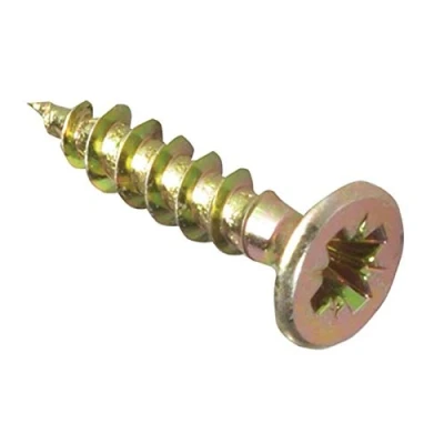 Abbildung von Forge Fix Mehrzweck Einzelgewinde Schrauben 4,0 x 17 mm Zinkgelb passiviert Box 200 Stück