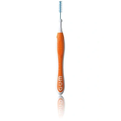 Abbildung von GUM TRAV LER Interdentalbürsten 6er Blister Gr. 2 Kerze , orange 6 Stück mit Kappen