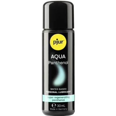 Abbildung von pjur AQUA Panthenol Gleitgel auf Wasserbasis mit pflegendem Pflegt die Haut ohne zu kleben (30ml)