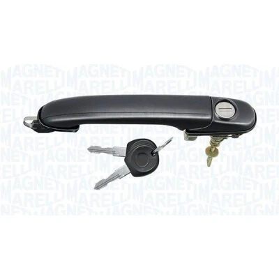 Abbildung von MAGNETI MARELLI 350105027800 Türgriff vorne mit Schließzylinder schwarz unbeschichtet VOLKSWAGEN: Polo III Schrägheck, Classic