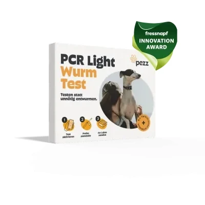Abbildung von Pezz PCR light Wurmtest Hund Kompakte Analyse der häufigsten Würmer &amp; Parasiten Giardien, Spulwürmer, Peitschenwürmer, Hakenwürmer Labor Befund inkl. CT Wert gratis Versand