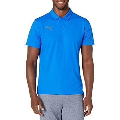 Abbildung von PUMA Herren Teamliga Sideline Polo Shirt, Electric Blue Lemonade / White, XX Large