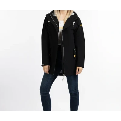 Abbildung von Schmuddelwedda Damen Regenjacke recyceltes Material S / Honiggelb 280 100% Polyester (recycelt)