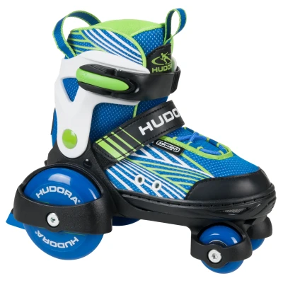 Abbildung von HUDORA Rollschuh My First Quad in versch. Größen &amp; Farben hochwertige Rollschuhe für Kinder bis 20kg größenverstellbar sichere Einsteiger Rollerskates mit großen Rollen