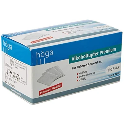 Abbildung von Alkoholtupfer Premium 3x3 cm 100 St