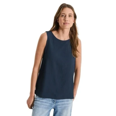 Abbildung von Cecil Struktur Bluse, Damen, Größe: XS, Blau