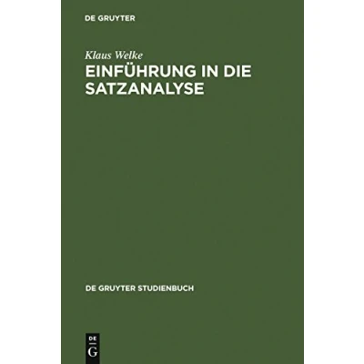 Abbildung von Einführung in die Satzanalyse (de Gruyter Studienbuch)