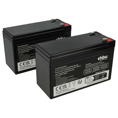 Abbildung von vhbw 2X Akku Ersatz für APC RBC48 USV (7200 mAh, 12 V, AGM)