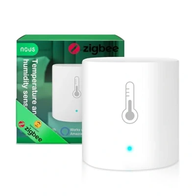 Abbildung von NOUS E5 Temperatur Sensor, Alexa Thermometer, Hygrometer Smart Temperatursensor, ZigBee Thermometer App, Home TUYA, MQTT, ZigBee2MQTT, Assistant