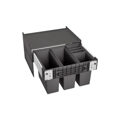 Abbildung von Blanco Mülltrennsystem &quot;Select II 60/4&quot;, 4 Behälter, Kunststoff, Stahlblech, 600 mm Untermass