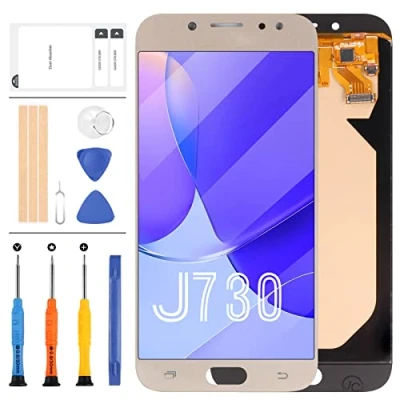 Abbildung von Für Samsung Galaxy J7 PRO 2017 Bildschirm Ersatz [Nicht Original] SM J730 J730G J730F J730F/DS J730FM/DSM J730G/DS 5,5 Zoll LCD Display Touch Screen Digitizer Montage Kit +Reparatur Werkzeuge