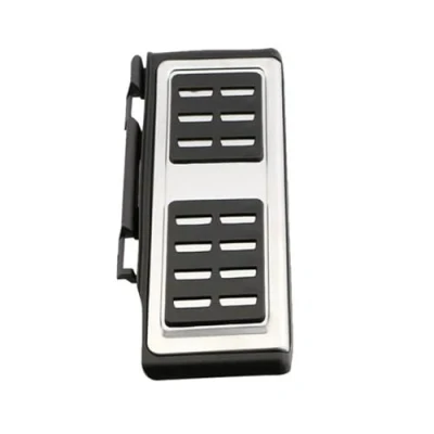 Abbildung von Für VW Taigo Nivus 2020 2021 2022 Auto Fuß Pedale Gas Beschleuniger Bremse Nicht slip Edelstahl Pedal Abdeckung Teile Fußbett Abdeckplatte Fußstütze Pedalauflage(1 pcs)