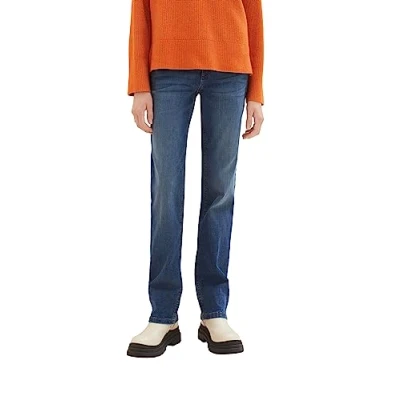 Abbildung von TOM Tailor Jeans Straight Leg, Damen, Größe: 30x32, Mid stone bright blue denim