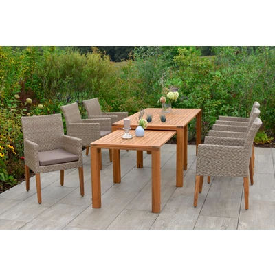 Abbildung von MERXX Garten Essgruppe &quot;Ranzano&quot;, (Set, 13 tlg.), 6 Sessel inkl. Sitzkissen, Ausziehtisch