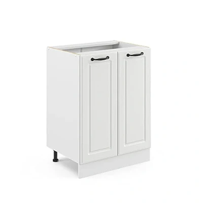 Abbildung von Vicco Unterschrank R Line, Weiß Landhaus/Weiß, 60 cm ohne Arbeitsplatte