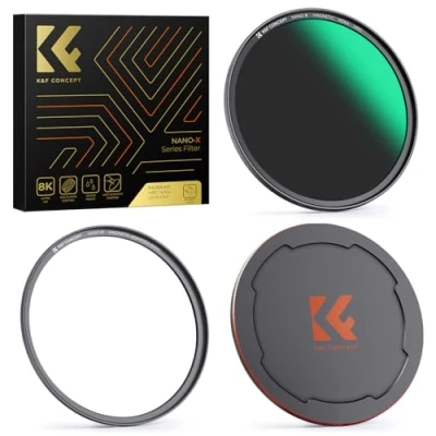 Abbildung von K&amp;F Concept ND Filter 72mm Graufilter ND64 (6 Stop) Magnetisches mit Objektivdeckel
