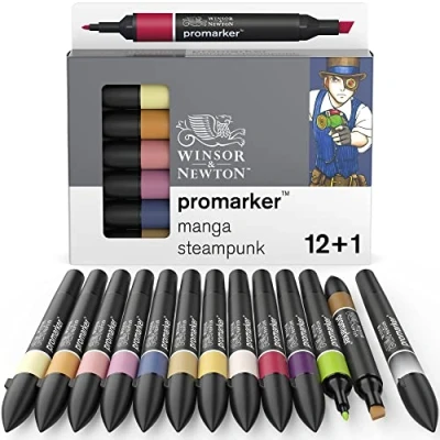 Abbildung von Winsor &amp; Newton ProMarker 12+1 manga steampunk