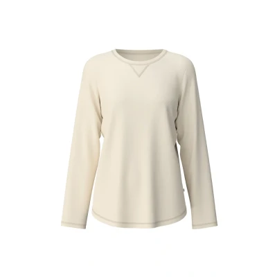 Abbildung von Calida Langarm Nachtwäsche Shirt, Damen, Größe: 32/34, Charm cream