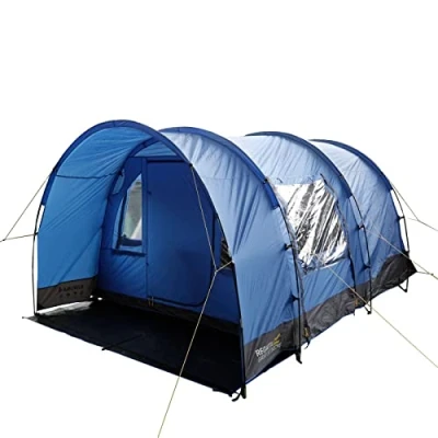 Abbildung von Regatta Karuna Family Camping Tunnel Zelt, Nautisches Blau/Laserblau, 4 Personen